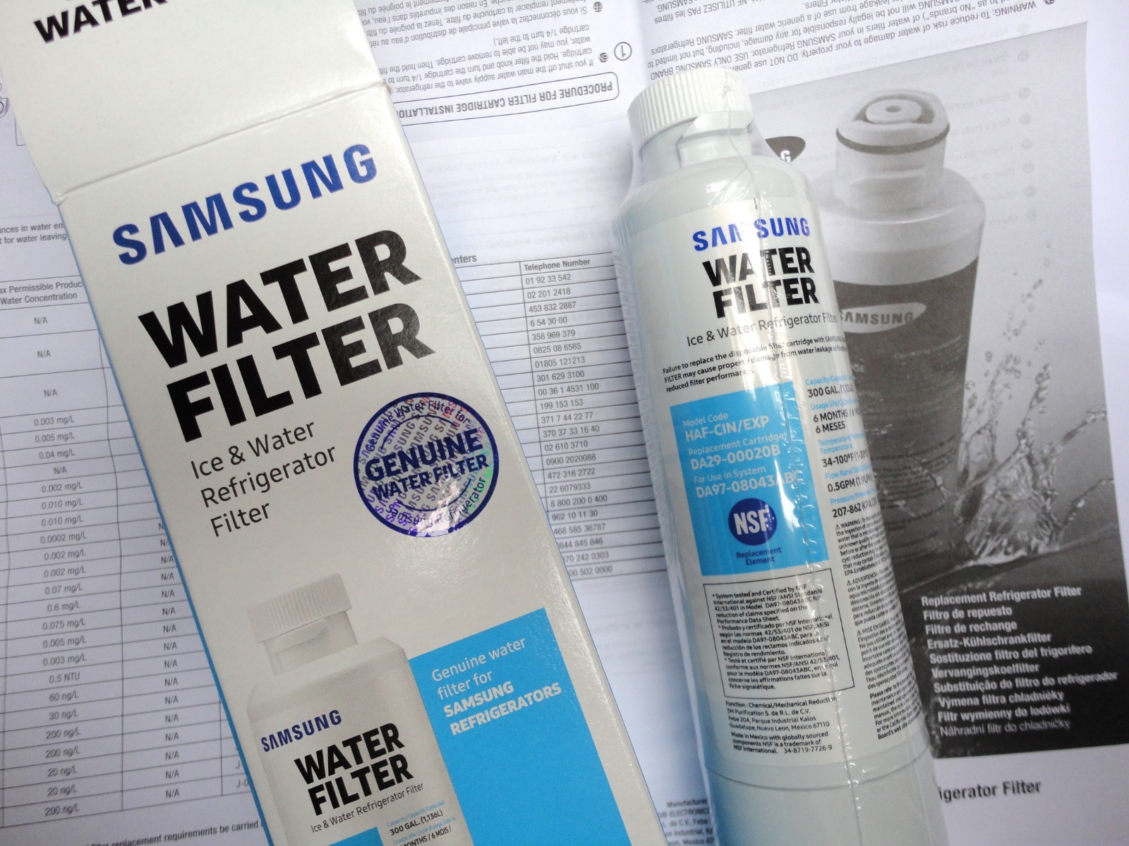 4x Samsung HAFCIN/XME fridge water filter cartridges eBay