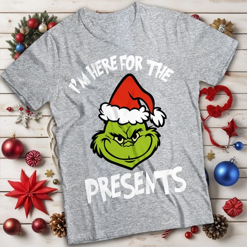 Grinch Christmas T-Shirt I'm Here Funny Mens and Womens Tee #MC - Picture 18 of 20