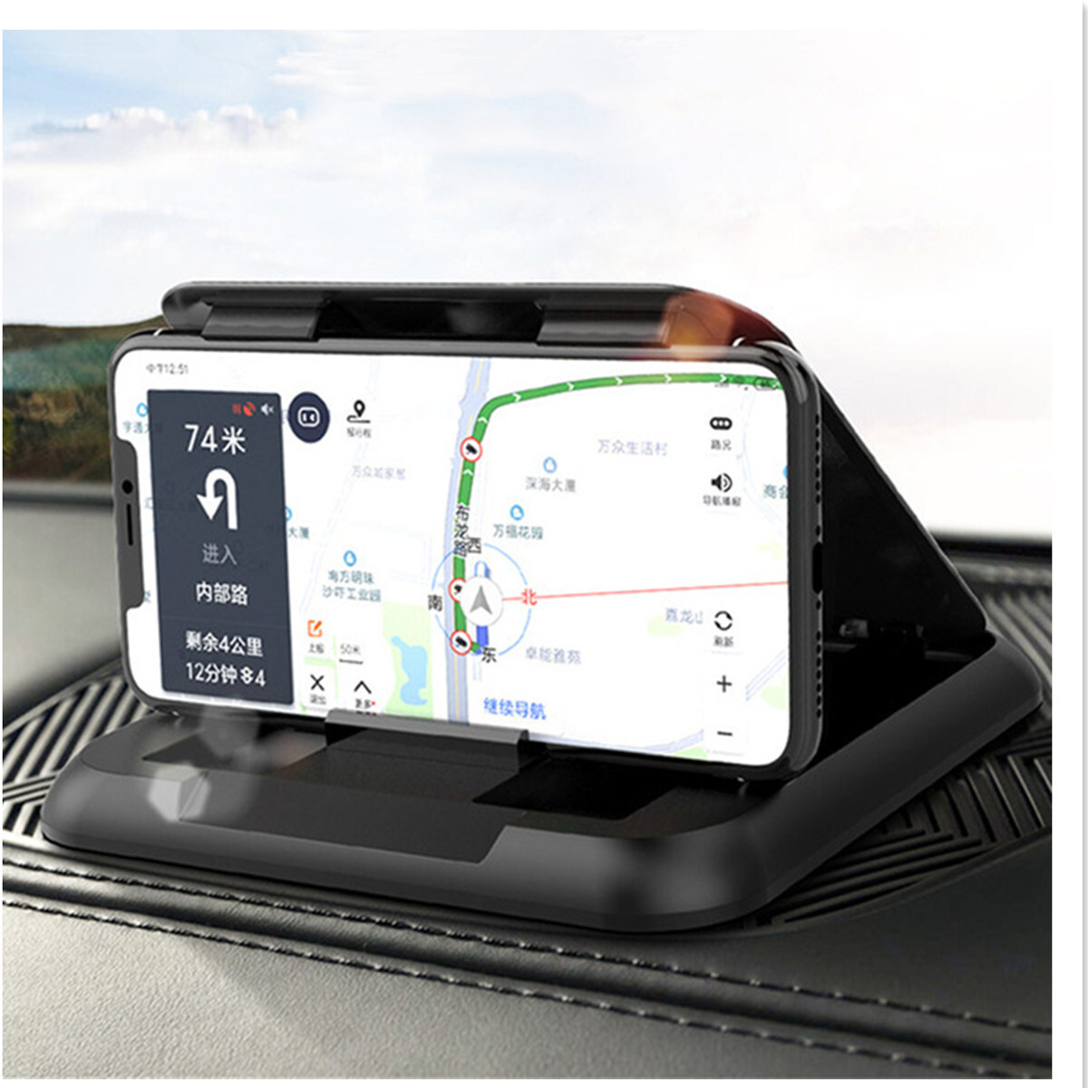 Car Accessories Dashboard Phone Mount Holder Stand For 3-7in Mobile Phone GPS