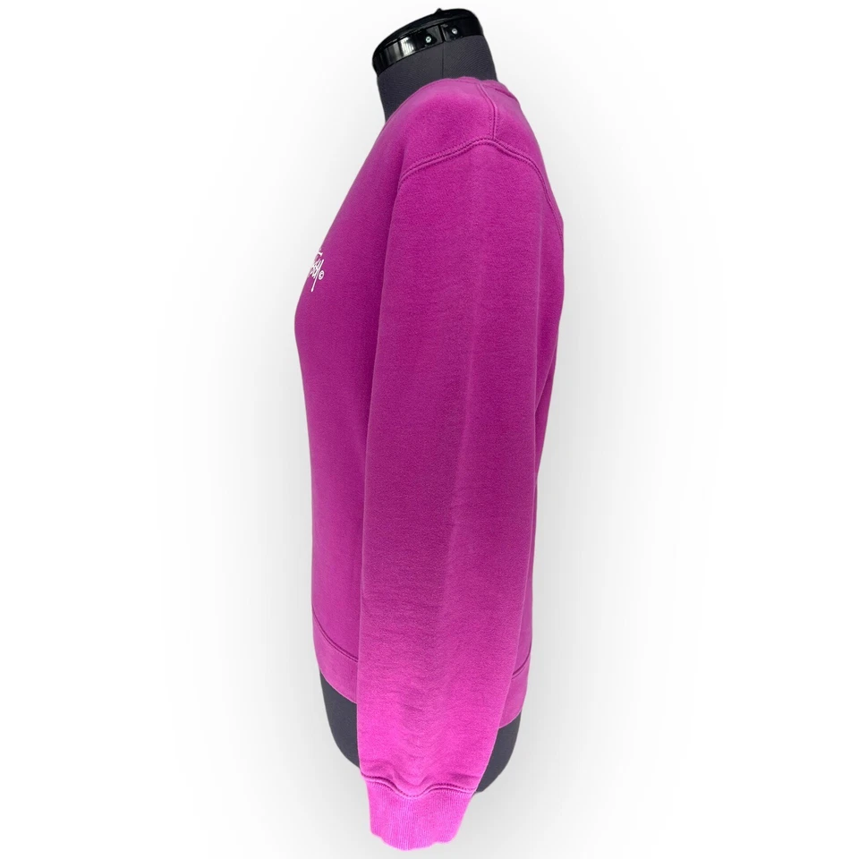 Sudadera Pullover Stussy Basic Rosa Cuello Redondo Logo Grande Para Hombre Talla Pequeña Foto 3 de 4