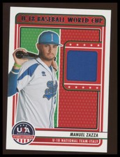 2023 Panini USA Baseball Stars & Stripes #U18-MZ Manuel Zazza U-18 World Cup RC