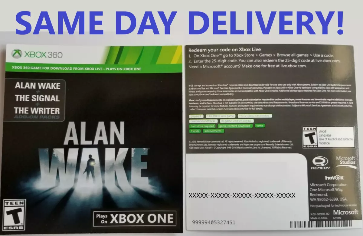 Alan Wake Remastered XBOX ONE - XBOX SERIES X BRAND NEW FACTORY