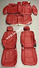 Cardinal Red Leather Seat Covers For 2015-2023 Dodge Charger Sxt Rt Rt Upgrade