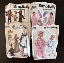 Simplicity Sewing Patterns Mixed Lot Of Four ...
