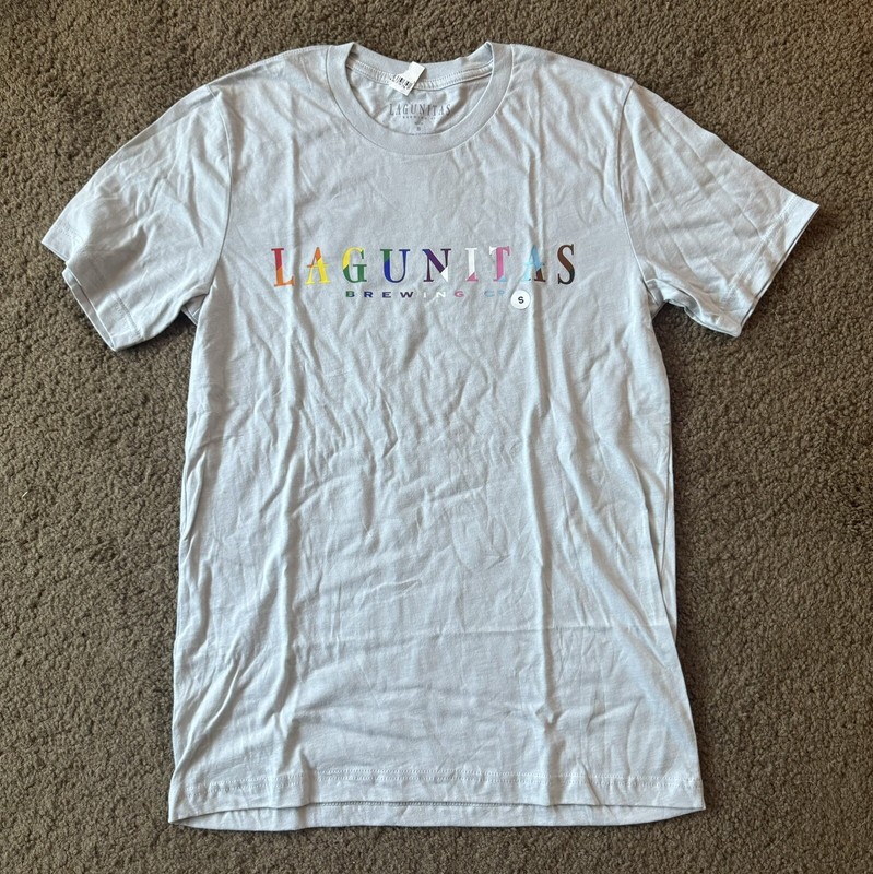Lagunitas Brewing Company T-shirt Pride Rainbow IPA beer Hops Brand New Small