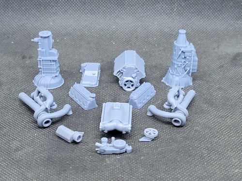 Twin Turbo LSX model engine resin 3D printed 1:24-1:8 scale - Picture 2 of 3