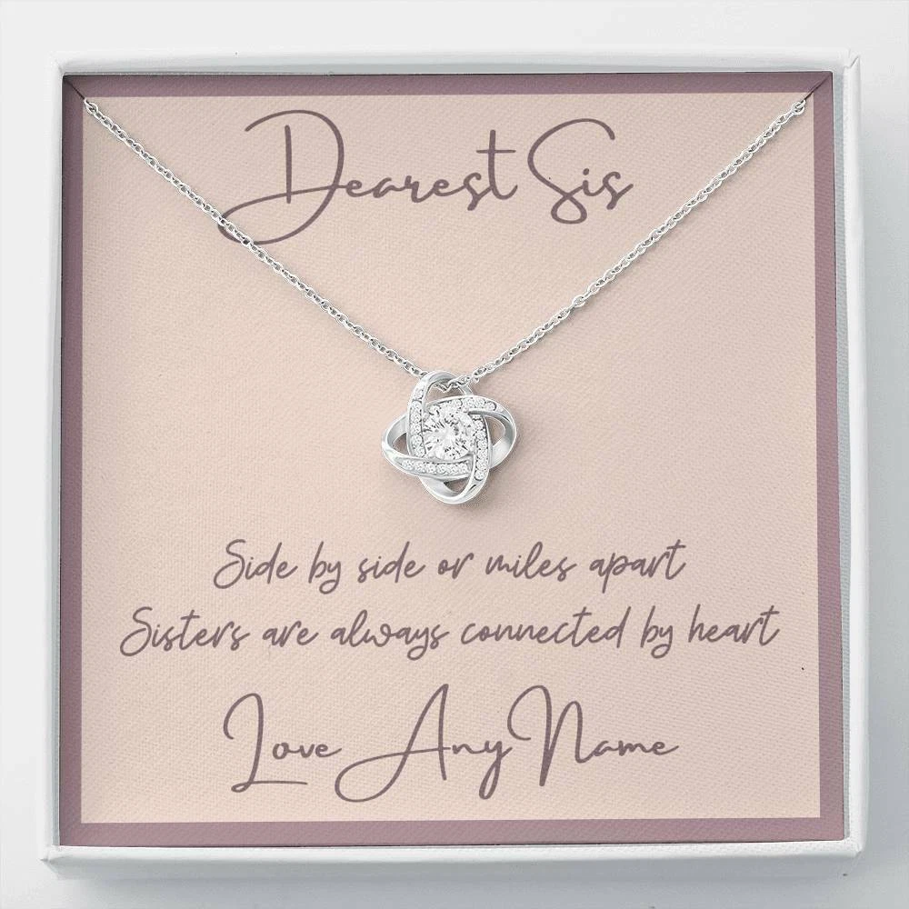 Personalised Sister Necklace Pendant Christmas Birthday Day