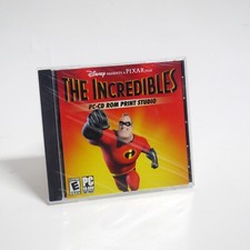 The Incredibles PC-CD ROM Print Studio Disney Pixar Win 98/Me/XP 