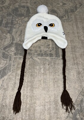 Harry Potter Hedwig Owl Figural Pom Tassel Beanie Hat | eBay display picture 3