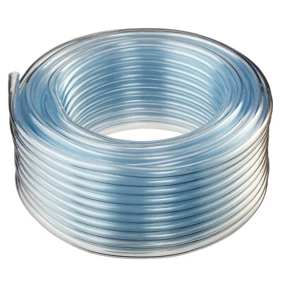 HYDROMAXX® 1/2" ID x 5/8" OD x 100 ft - Crystal Clear Flexible PVC Vinyl Tubing - BPA Free