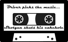 Vinyl Decal Truck Car Sticker Laptop - Supernatural Driver Picks The Music v2