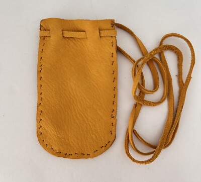 Medicine Bag Small Leather Pouch Poke Native American Indian