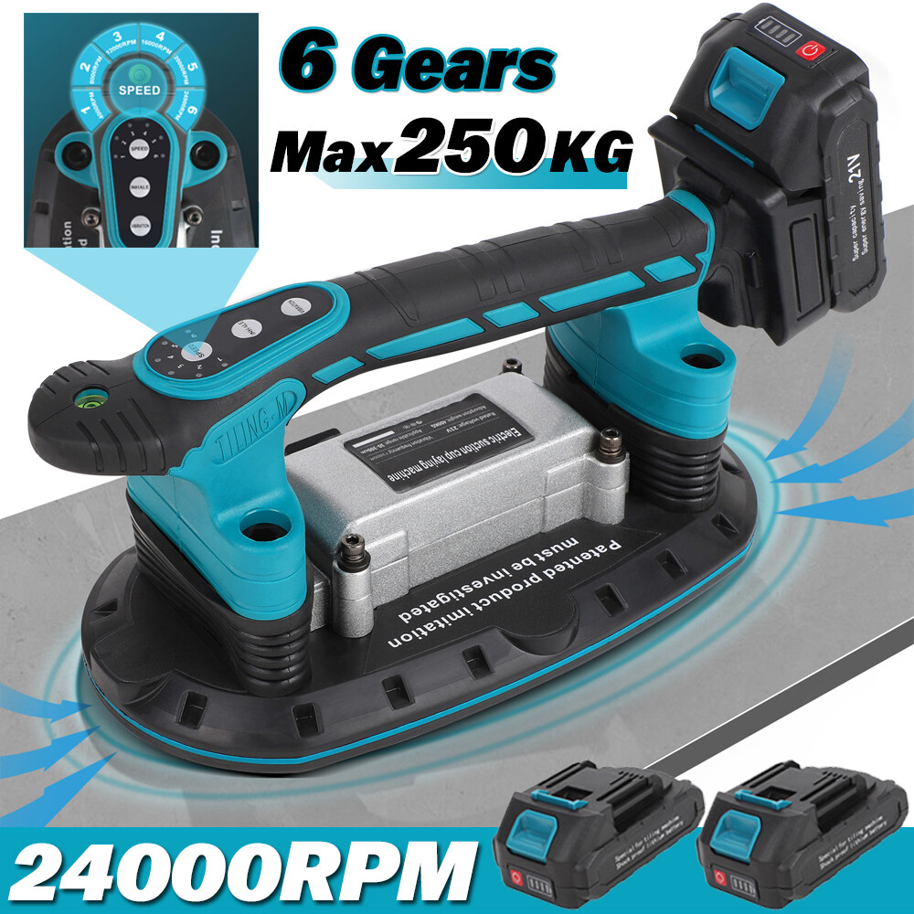Tile Vibration Suction Tiling Machine Handheld Vibrator Tool 6-Speeds Adjustable