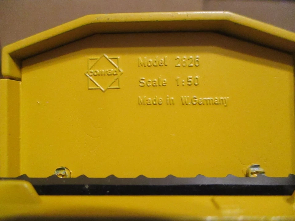 Liebherr R952 Hydraulic Excavator 1:50 Conrad Toy #2826 W Germany Die Cast Metal - Image 4 of 4