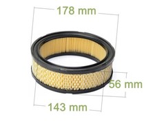 Vhbw Filter-Set Für Briggs & Stratton Vanguard – 1x Schaumfilter + 1x Papierfilter, Kompatibel Mit 543477-0163-E1