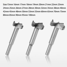 Wood Drill Bit TCT Tip Hinge Hole Boring Cutter Woodworking 15-100mm Forstner