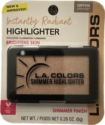 L.A. COLORS Shimmer Highlighter Shine Bright Brightens Skin Instantly Radiant
