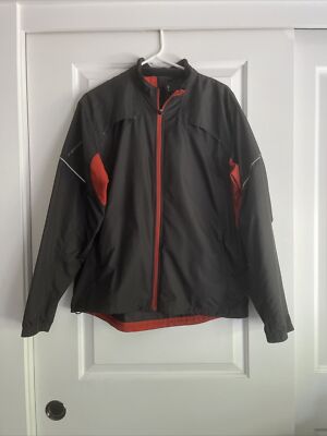 Brooks Jacket Mens M Full Zip Windbreaker Running Runner Shelter