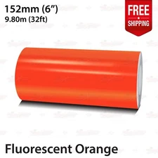 FLUORESCENT ORANGE 6" 152mm Roll PIN STRIPE PinStriping TAPE Decal Vinyl Sticker
