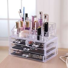 Cosmetic Organizer  Jewelry Drawer Storage Box Makeup Display Case Acrylic