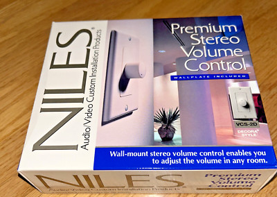 New in Box - NILES VCS-2D PREMIUM STEREO VOLUME CONTROL - Black