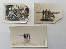 VTG Photo Snapshots WW II Handsome Men Lot of 3, Military Soldiers