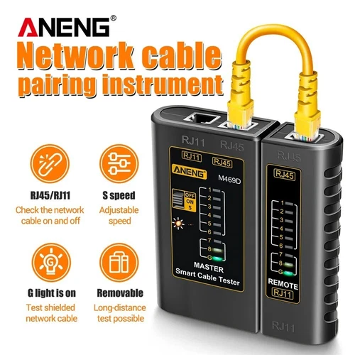Cat5 RJ11 RJ12 RJ45 Network Ethernet Lan Internet Cable Tester Test Tool