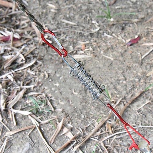 Rope Buckle Steel Cord Tensioner Tent Fixed Windproof - Bild 9 von 12