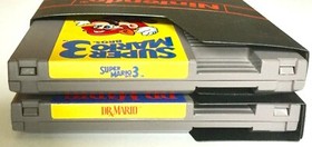 2 CARTUCCE ORIGINALI VINTAGE NINTENDO GIOCHI SUPER MARIO BROS. 3 & DR. MARIO NES
