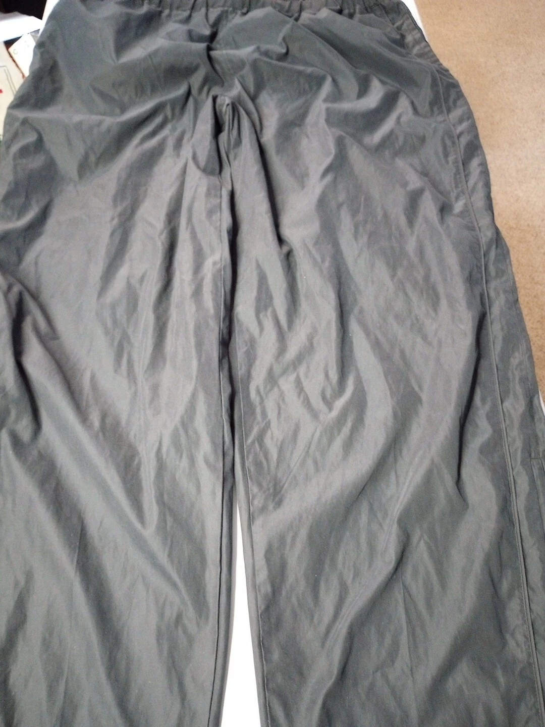 Izod Performx Mens Golf Drawstring Windbreaker Black Rain Pants Size 2X-Large