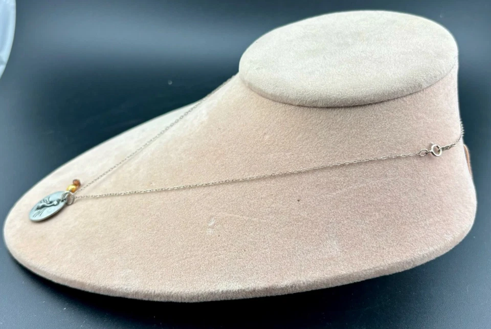 Collar de amistad de plata esterlina con perlas de agua dulce/diamantes de imitación NK Foto 4 de 4