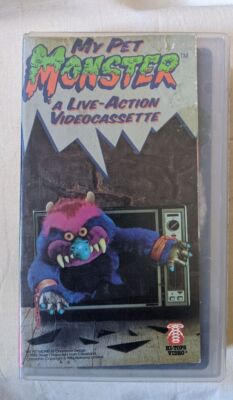 My Pet Monster Vhs Video Ltd A LIVE-ACTION VIDEOCASSETTE 1986 Vtg