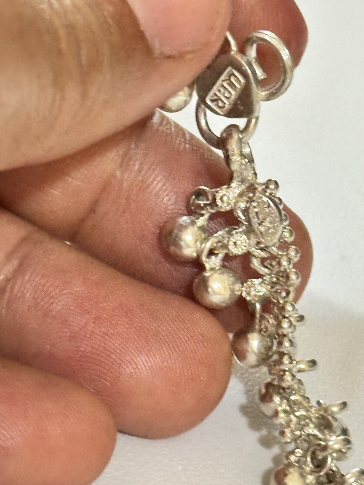 handmade solid sterling silver jingling bells Ank… - image 8