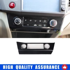 For Honda Civic 2012-2014 9th Carbon Fibre Central AC Button Control Cover Trim