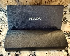 New Prada Hard EyeGlass Case, Box, and Cleaning Cloth
