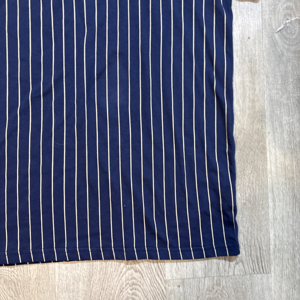 Camisa Polo Fila De Colección Manga Corta Rayas Azul Talla XL Béisbol Deportes Foto 3 de 4