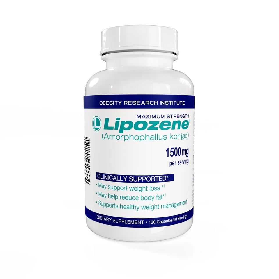 Lipozene Weight Loss Supplement, Clinically Proven Konjac Root Fiber Blend - Image 2 of 2
