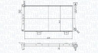 1X Magneti Marelli 350213180600 KüHler MotorküHlung FüR Peugeot