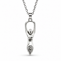 Spirale GöTtin Halskette Dreifache GöTtin Heidnische Wicca Hexe AnhäNger...
