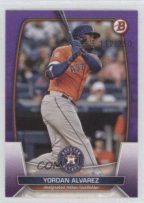 2023 Bowman Purple 112/250 Yordan Alvarez #29 0y2q