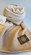 Kaschmirschal 100% Cashmere zweifarbig Stries...