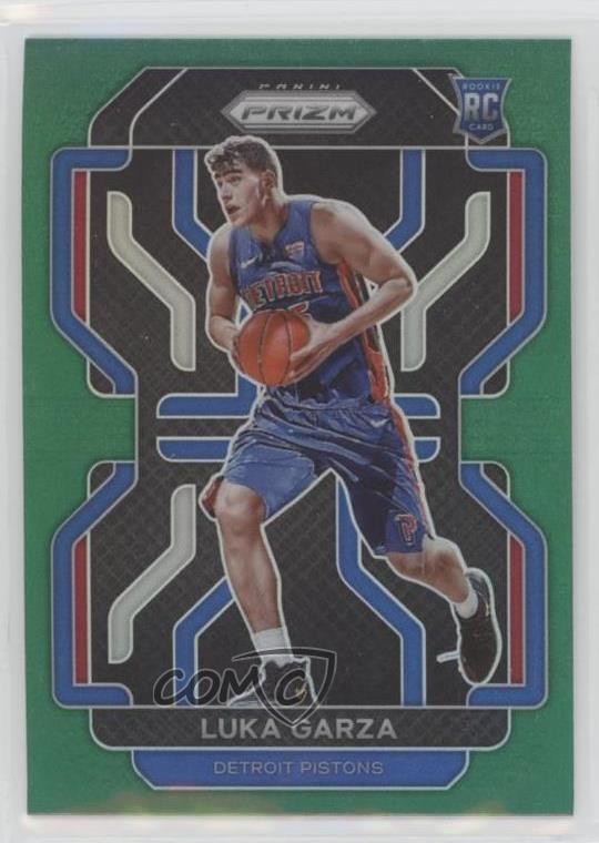 2021-22 Panini Prizm Green Prizm Luka Garza #303 2l4