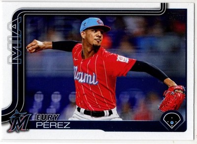 2025 Topps Series Two Baseball Eury Pérez No. 487 Miami Marlins