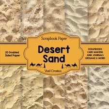 Desert Sand Scrapbook Paper: Sahara Sand Scrapbooking Paper for Junk Journaling,