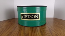 Vintage Green Oval Stetson BOX ONLY 12 11/16" x 11 7/16" x 6 1/4"