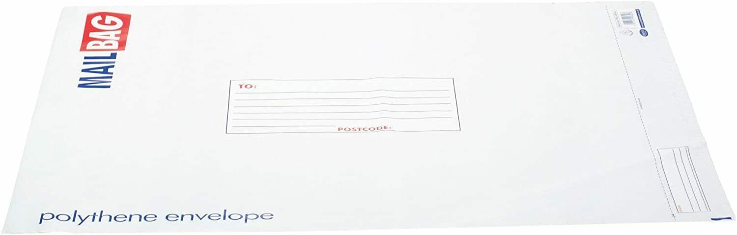Polythene Mailing Bags Jumbo Size 50cm x 65cm - Tear And Weatherproof - Pack 25