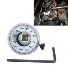 1/2 Inch Adjustable Torque Angle Gauge with 360° Scale for Auto Garage Use