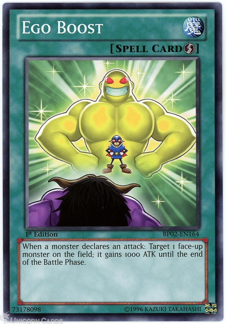 BP02-EN164 Ego Boost : Common 1st Edition Mint YuGiOh Card