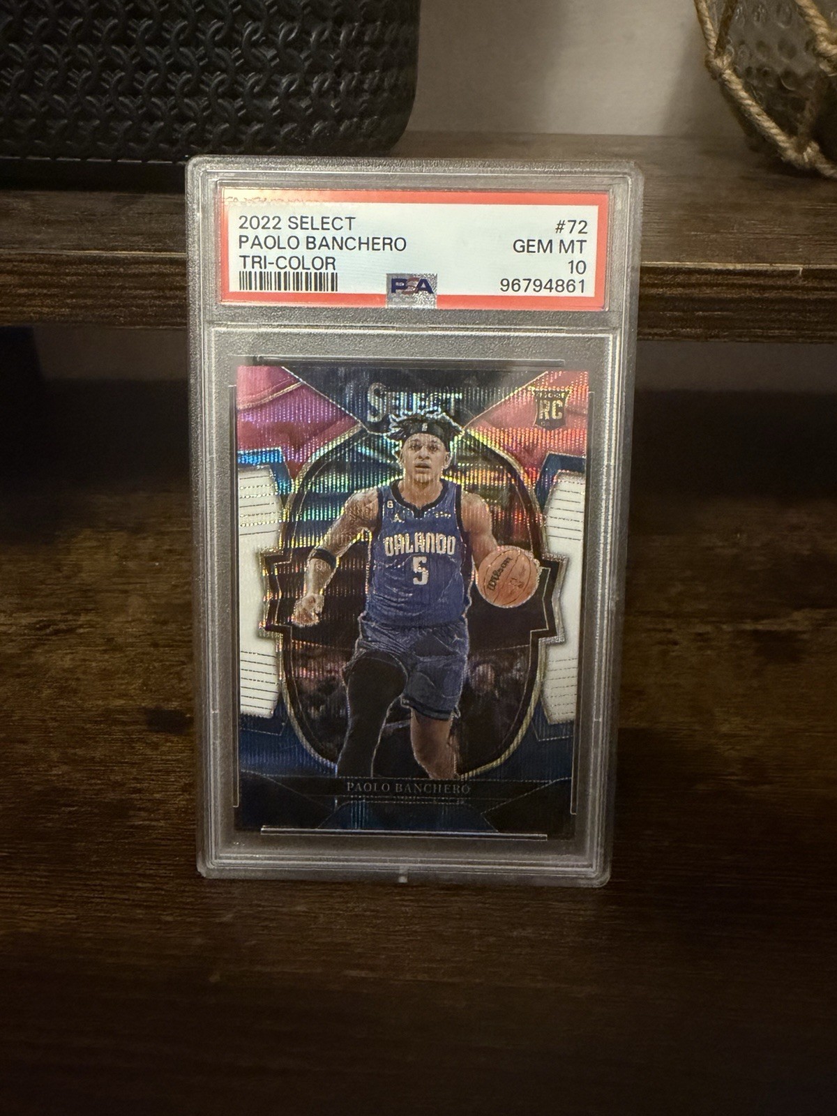 Paolo Banchero RC 2022 Select - Concourse Tri-Color Prizm Orlando Magic PSA 10