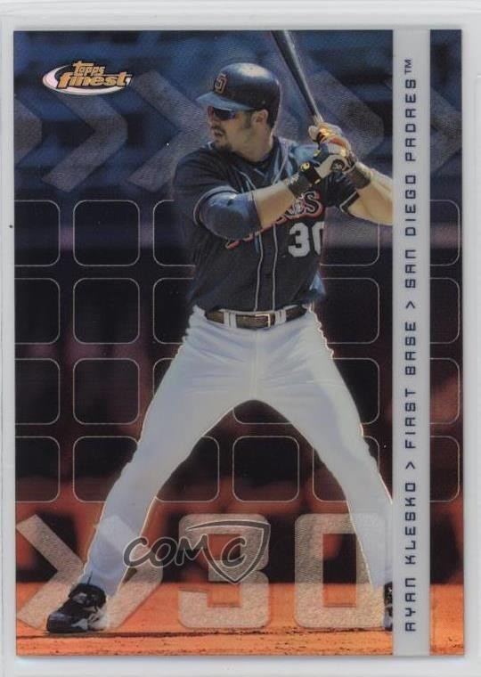 2002 Topps Finest Refractor 475/499 Ryan Klesko #59 0t08